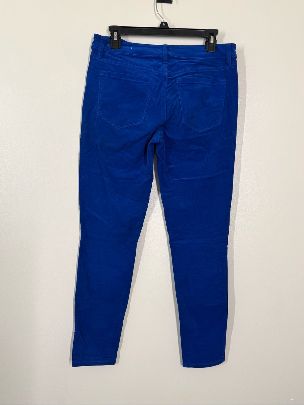 LOFT Royal Blue Super Skinny Pants Size 28 / 6 Jeans Style Corduroy Thin line - Picture 3 of 6